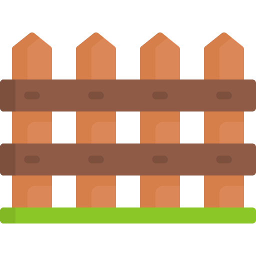 Fence boundary protection fence icon Fence boundary protection fence icon