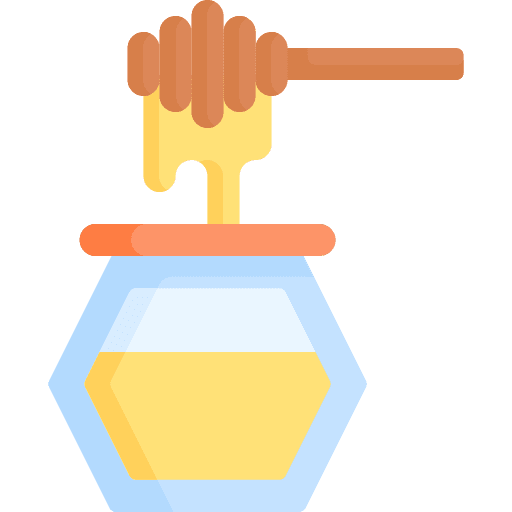 Honey jar healthy honey jar dipper icon