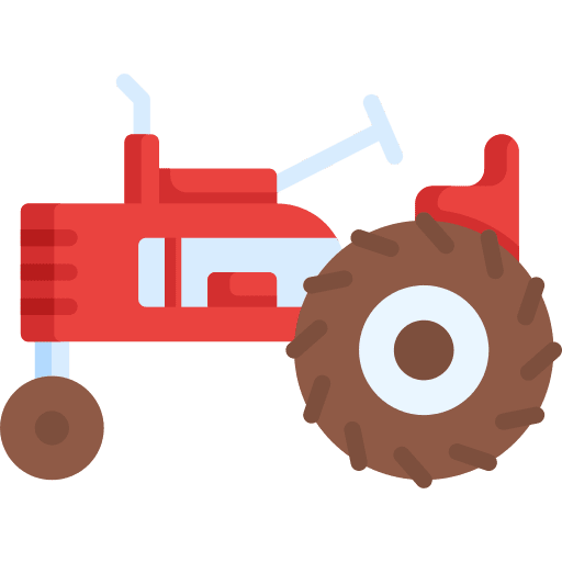 Tractor transportation agriculture tractor icon