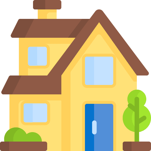 Villa buildings house cottage icon