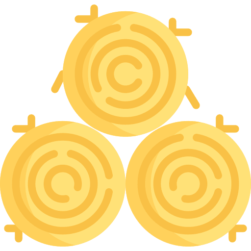 Hay bale hay bale straw rolled icon Hay bale hay bale straw rolled icon