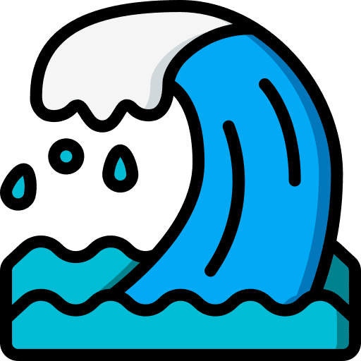 Wave surf ocean surfing icon
