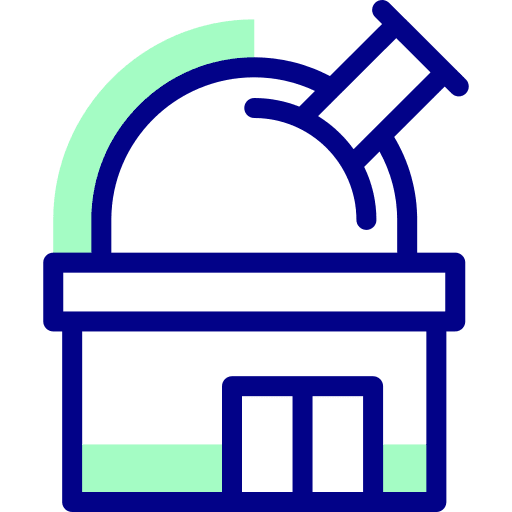 Observatory observatory architecture and city astronomy icon