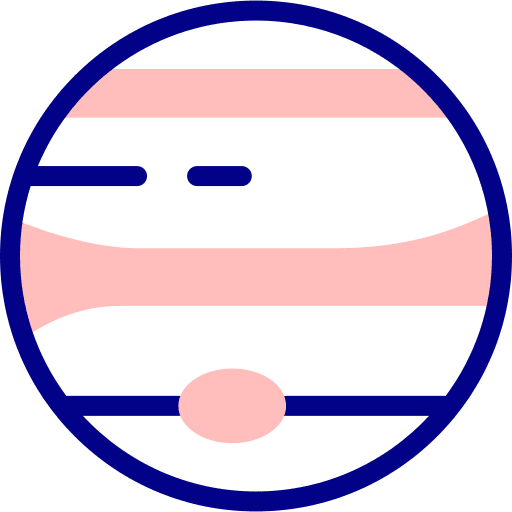 Jupiter celestial body astronomy universe icon Jupiter celestial body astronomy universe icon
