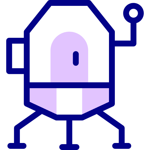 Lander vehicle space exploration lander icon Lander vehicle space exploration lander icon