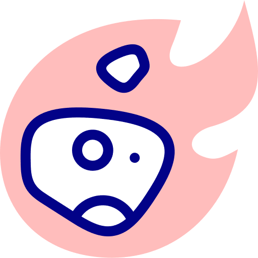 Meteorite meteor asteroid impact icon Meteorite meteor asteroid impact icon