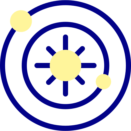 Orbit planet astronomy universe icon Orbit planet astronomy universe icon