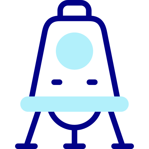 Space capsule transportation space exploration technology icon Space capsule transportation space exploration technology icon