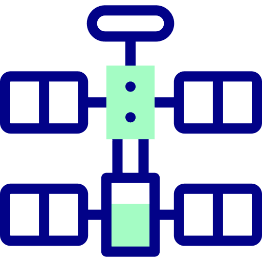 Space station electronics connection space station icon Space station electronics connection space station icon