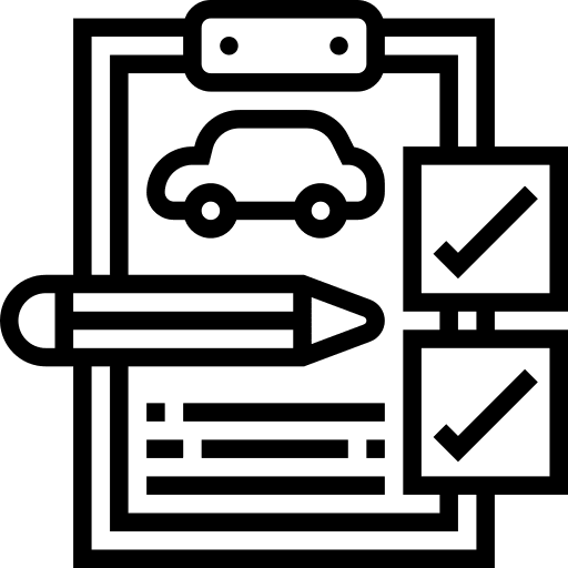 Diagnosis car transportation garage icon