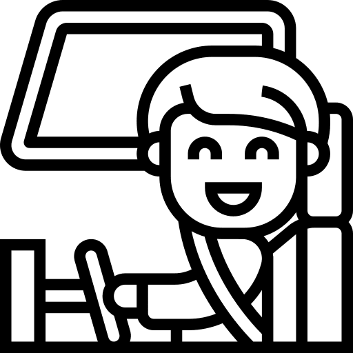 Driving driving safety car icon