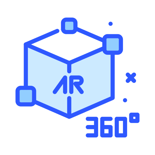 360 360 augmented reality computer icon