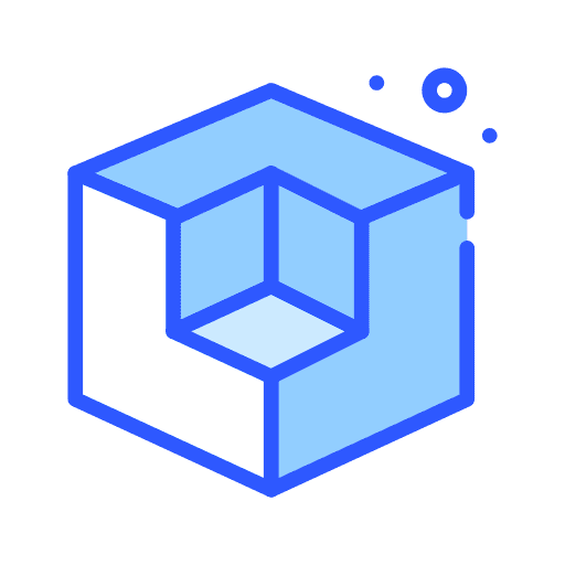 Cube shapes computer cubes icon