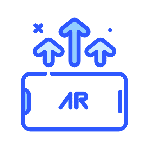 Ar upload arrows mobile icon