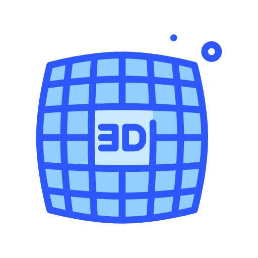 Grid computer 3d perspective icon