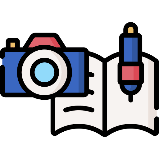 Photography class learn book icon Photography class learn book icon