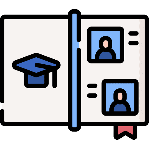 Yearbook school picture memory icon Yearbook school picture memory icon