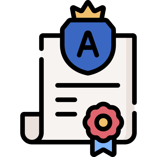 Grade education mark school icon Grade education mark school icon