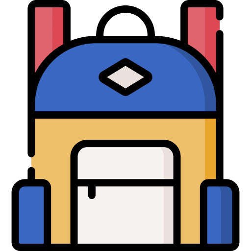 School bag baggage luggage travel icon School bag baggage luggage travel icon