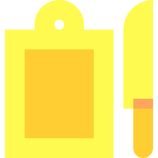 Cutting board kitchen utensil kitchen tools food and restaurant icon
