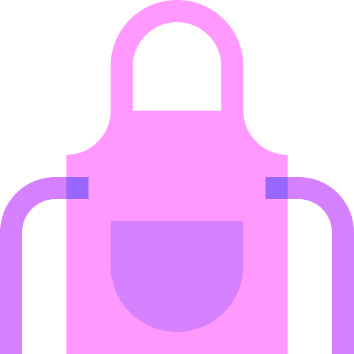 Apron protective kitchen apron icon
