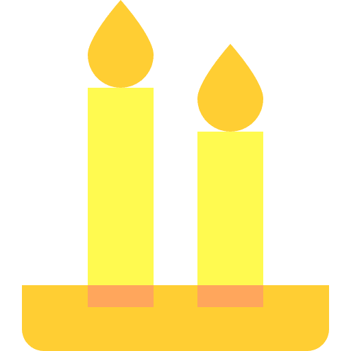 Candle wellness candle decoration icon Candle wellness candle decoration icon