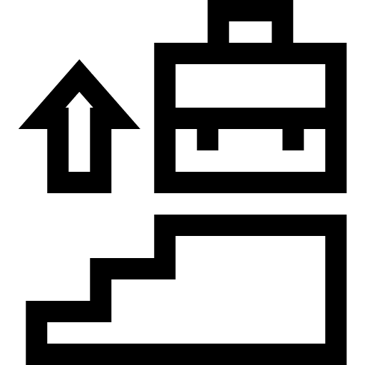 Career promotion employee business and finance user icon