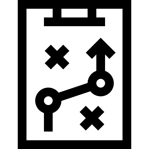Strategy plan idea work icon
