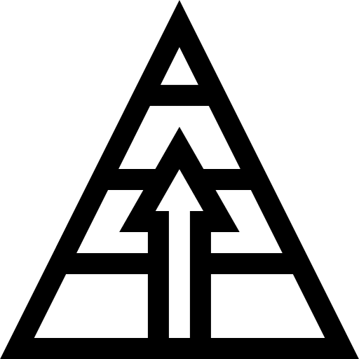 Pyramid growth employee business and finance icon Pyramid growth employee business and finance icon