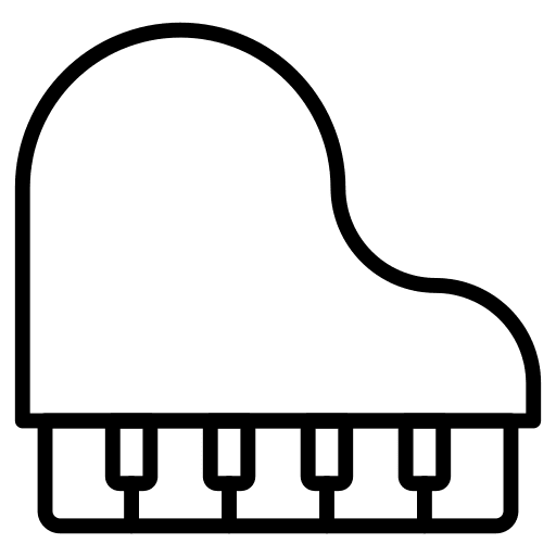Piano piano silhouette melody music and multimedia icon Piano piano silhouette melody music and multimedia icon