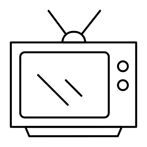 Television antenna television electronics icon