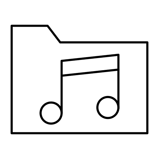 Folder file folder music icon