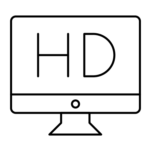 Monitor screen electronics monitor high definition icon