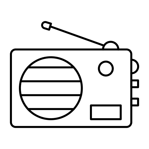 Radio news electronics radio icon