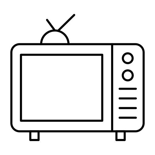 Television tv screen electronics tv antenna icon