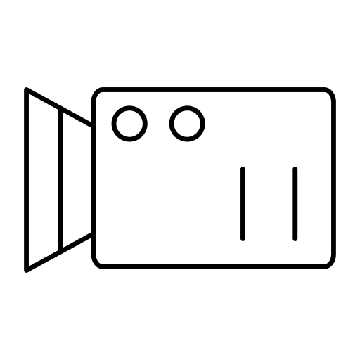 Video camera recording film electronics icon