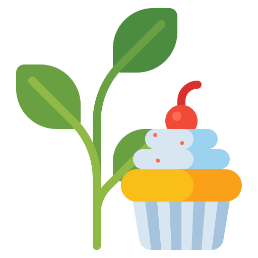 Cupcake bakery healthy food cupcake icon