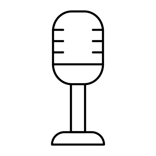Mic voice recorder mic electronics icon