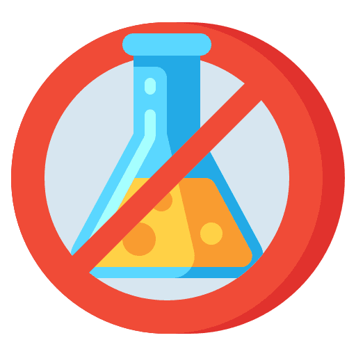 Paraben free signal forbidden cosmetic icon