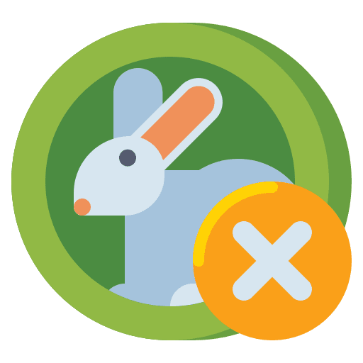 Cruelty free testing no forbidden icon