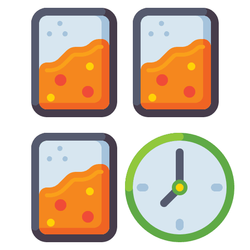 Meal meals cutting board clock icon