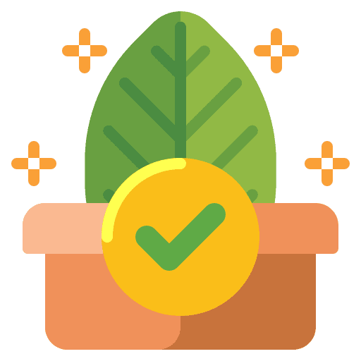 Natural product vegan leaves composition icon