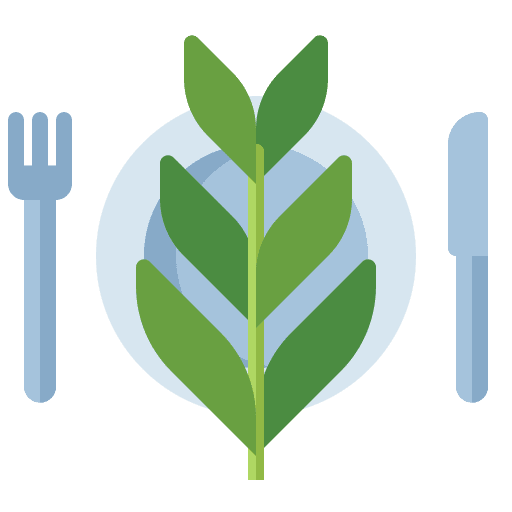 Vegetarian dish diet vegan plate icon