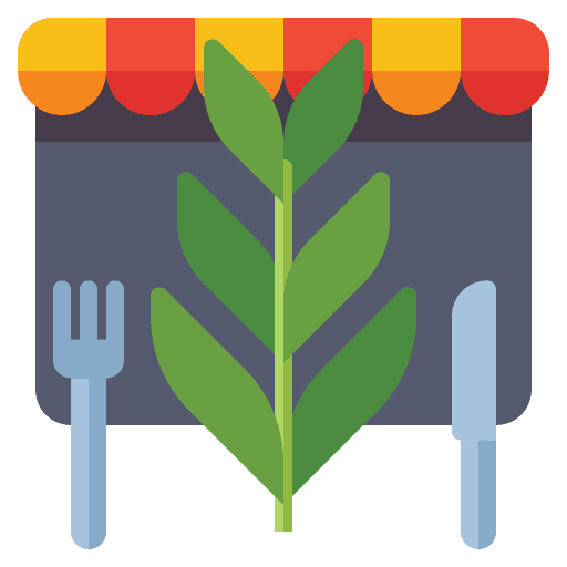 Vegetarian restaurant organic vegan vegetarian restaurant icon