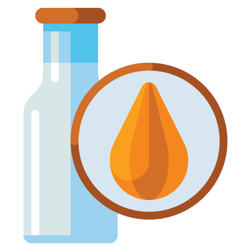 Almond milk bottle organic diet icon