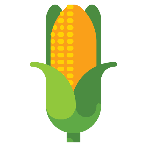 Corn diet vegetarian food and restaurant icon