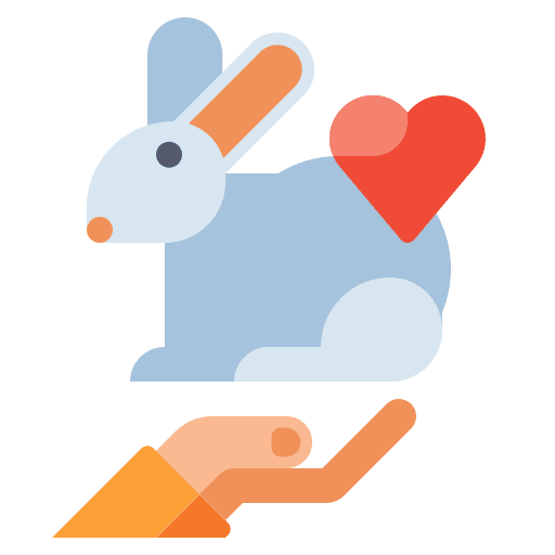 Cruelty free vegan hand miscellaneous icon