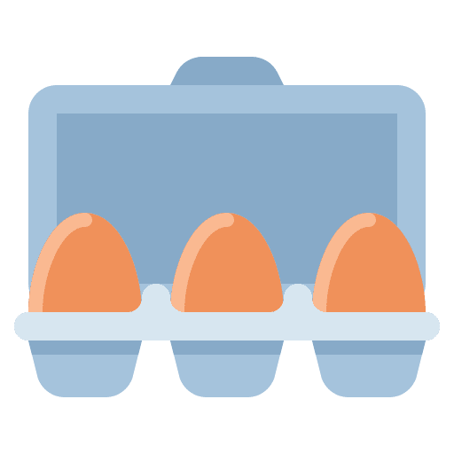 Eggs farm food and restaurant organic food icon
