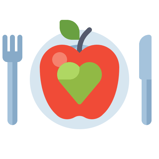 Healthy food food and restaurant healthy food cutlery icon