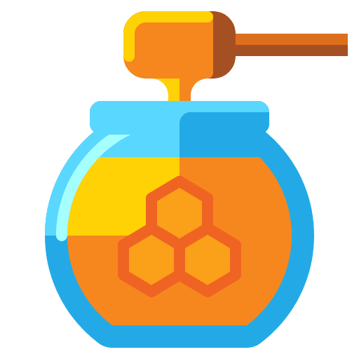 Honey jam bee food and restaurant icon